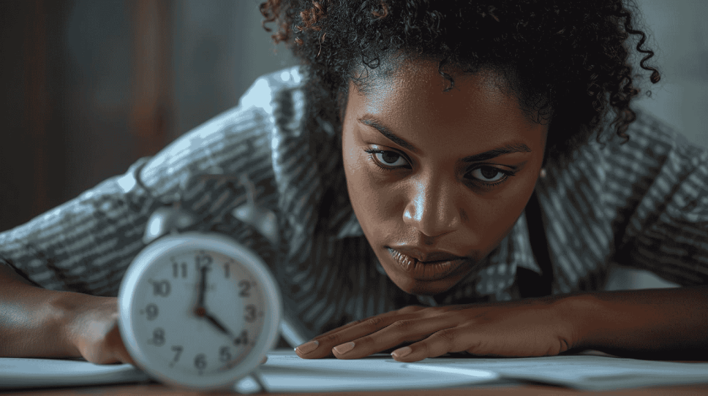  A focused individual practicing Wonderlink exam questions under timed conditions