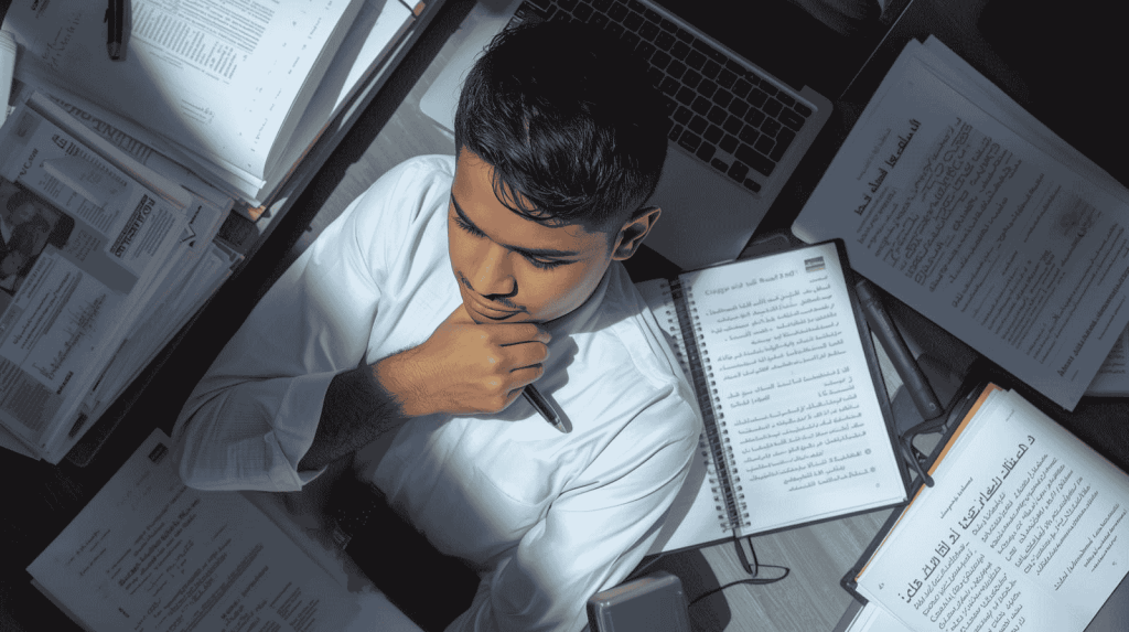 Cosmetology candidate implementing strategic preparation for written state board exam